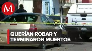 Asalto sale mal en Tlajomulco y presuntos ladrones terminan abatidos [upl. by Rehnberg]