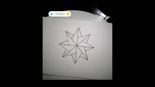 How to draw a star polygon drawing art shorts [upl. by Emilia]