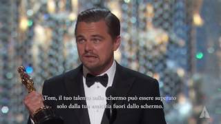 Leonardo DiCaprio winning Best Actor sub ITA [upl. by Inaliel948]