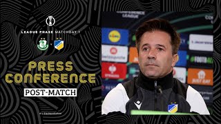 🎙 Postmatch Press Conference  Shamrock Rovers FC 11 APOEL FC UECL MD1 [upl. by Onra]