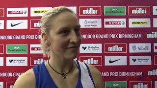 Muller Indoor Grand Prix Birmingham  Holly Bradshaw [upl. by Solokin]