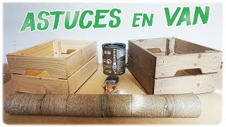 IDÉES DÉCO ET RANGEMENTS PRATIQUES EN FOURGON AMÉNAGÉ  VANLIFE [upl. by Ojeitak823]