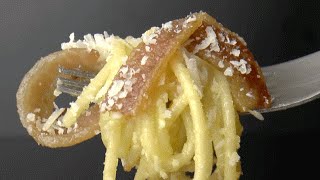 La vraie recette des pâtes à la carbonara [upl. by Brewer]