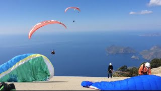 Paragliding from the top of the popular Holiday Destination of the Babadag Mountain in Turkey [upl. by Ardyth237]