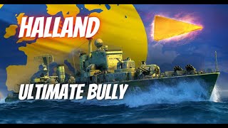 Wows Blitz Halland  The Ultimate Bully and a Ton of Fun [upl. by Seymour8]