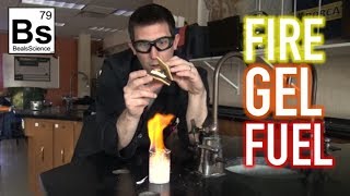 Fire Gel Fuel  Made from Egg Shells and Vinegar [upl. by Lemrej]