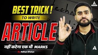 Article Writing  Article Writing Format  Best Trick To Write Article  By Aditya Bhaiya [upl. by Chrotoem987]