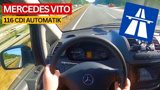 MercedesBenz Vito 116 CDI Automatik W639 2013 German Autobahn  POV Top Speed Drive Country Road [upl. by Ornas423]