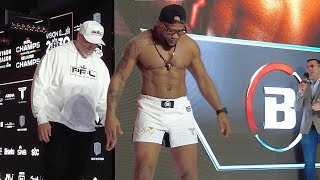 Yoel Romero is 46 years old CRAZY SHAPE  PFL vs Bellator weighins [upl. by Peyter]