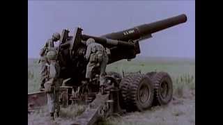 M115 Field Howitzer 8 inch Towed  United States Army Field Artillery Weapons  CharlieDeanArchives [upl. by Ainoyek]