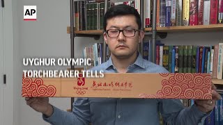 China Olympic torchbearer highlights Uyghur plight [upl. by Kat408]