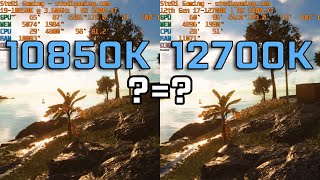 i910850K vs i712700K Gaming Benchmarks [upl. by Atineb]