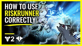 Destiny 2  How to use RISKRUNNER CORRECTLY [upl. by Behn]