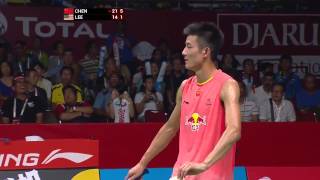 2015 BWF World Championships F  Lee Chong Wei vs Chen Long [upl. by Ahteres]