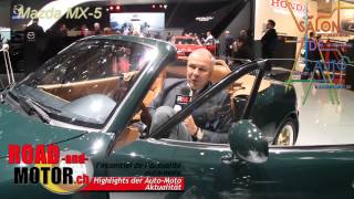 Salon de lautomobile de Genève 2014  Mazda [upl. by Shipp448]