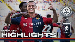 UDINESE 2  2 GENOA  HIGHLIGHTS  Serie A 202324 [upl. by Anizor]