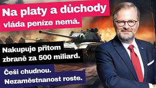 500 miliard Kč za zbraně a armádu Na platy a důchody peníze ale prý nejsou  Čau Praho 96 [upl. by Dwyer]