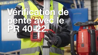 Comment vérifier une pente existante avec le nouveau laser rotatif PR 4022 [upl. by Ulrike665]