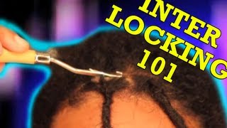 How to INTERLOCK Dreads [upl. by Ajnot]