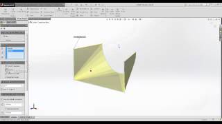 SOLIDWORKS SHEETMETAL  LOFTED quotTRANSITIONquot BENDS [upl. by Colley]