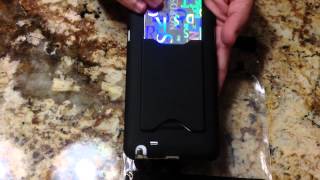 Review of Javoedge Card Case for Samsung Galaxy Note for ATampT [upl. by Raymonds]