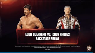 Cody Rhodes Battles Eddie Guerrero in a Catwalk Backstage Brawl  WWE Gameplay WWE2024 [upl. by Norret469]