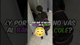 POR ESTA razón NUNCA hagas TIKTOKS en los BAÑOS del COLE 😳🚽 tiktok shorts humor [upl. by Divaj58]