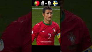 Portugal vs Sweden 2014 World Cup Qualifier Highlights  Ronaldo Hattrick shorts football [upl. by Straus]