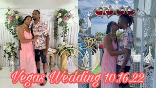 We Eloped In Las Vegas  A Little White Wedding Chapel  Vegas Wedding 2022 Travel Vlog [upl. by Camarata]