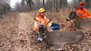 Hunting Public Land  Traditional Wisconsin Deer Camp Part 2 2 Biggest Bucks in 1 Day [upl. by Marguerita]