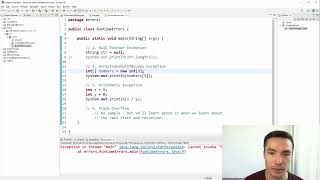 COMP1010 Video 7  Errors and Warnings [upl. by Vardon]