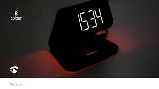 Alarm clock with wireless charging  Instruction  WCACQ10W1BK [upl. by Nerro]