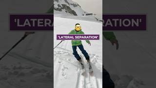 ‘Lateral separation’  the difference between intermediate and advanced skiing ski skiing skitips [upl. by Alak]