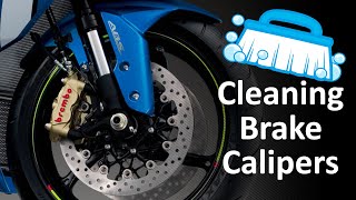 Cleaning Motorcycle Brake Calipers in 5 Easy Steps [upl. by Sallie172]