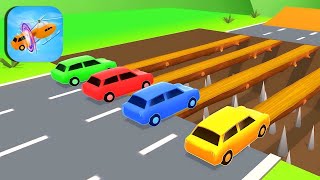 Double Flatbed Trailer Truck vs Speedbumps Train vs Cars BeamngDrive  Flatbed Trailer [upl. by Shinberg]