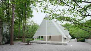 winglike roof covers open gathering area by SHISUO in shanghais memorial park [upl. by Basile]