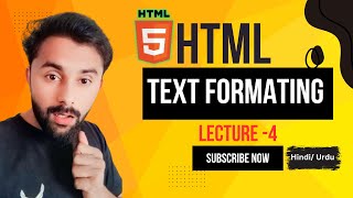 HTML Text Formatting Tags Tutorial in Hindi  Urdu Lecture 4 [upl. by Friedlander218]