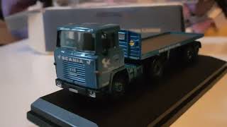 Model Lorry Oxford Diecast British Road Services Scania 110 [upl. by Amikan]