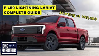 2022 FORD F150 LIGHTNING LARIAT COMPLETE GUIDE [upl. by Ahsaet]