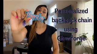 How to Personalized acrylic keychain on Glowforge [upl. by Tiphanie]