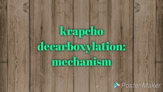 Krapcho decarboxylation  Full mechanism and application [upl. by Aihsetal]