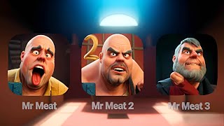 Mr Meat 1 2 amp 3 Gameplay [upl. by Groscr448]