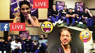 Shah Rukh Khan Live On Facebook With His Team Kolkata Knight Riders  SRK Live With His Team KKR [upl. by Hafirahs285]