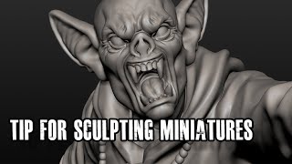 Tip for sculpting miniatures [upl. by Judi]