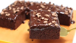 Chocolate brownie cake with cocoa powder and chocolate Ganache [upl. by Ahseina]