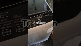 Washing machine Tub clean process  How to select Tub clean program shortvideo [upl. by Retsel551]