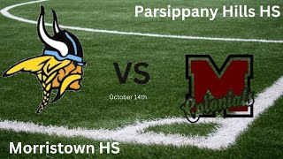 Parsippany Hills vs Morristown Boys Varsity Soccer [upl. by Goldsworthy]