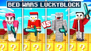 XXL LUCKY BLOCK BATTLE mit 4 Youtubern [upl. by Aiekahs]