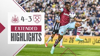 Extended Highlights  Late Barnes Double Denies Victory  Newcastle 43 West Ham  Premier League [upl. by Otreblif992]