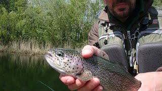 Competition Time for the Flying Fisherman at Mere Beck Trout Fisheries with the Hoylake Fly Fishers [upl. by Oloap]